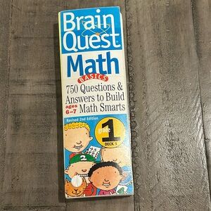 Brain quest age 6-7 grade 1 challenge the mind learning stem toy Math Questions